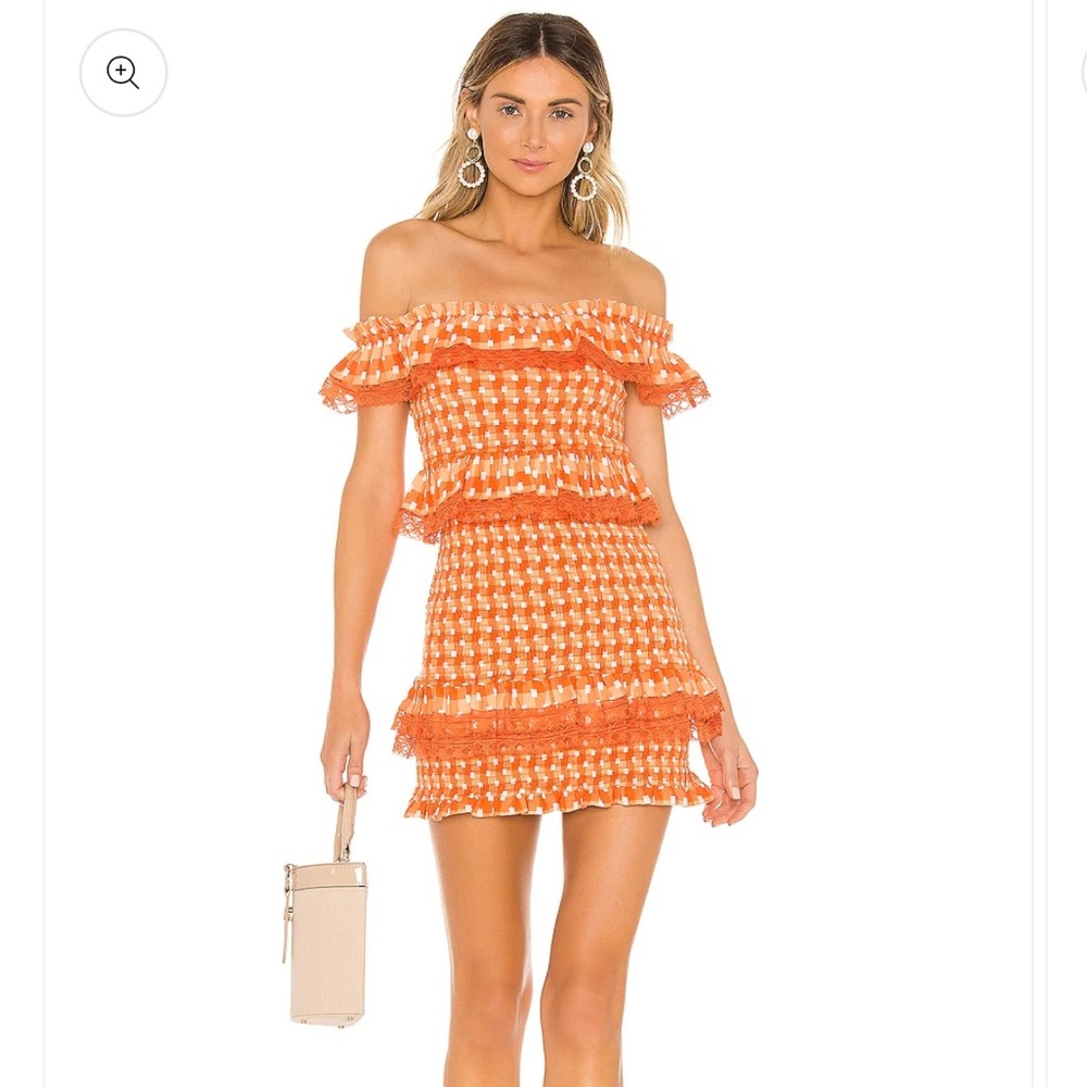Tularosa size xs orange mini dress